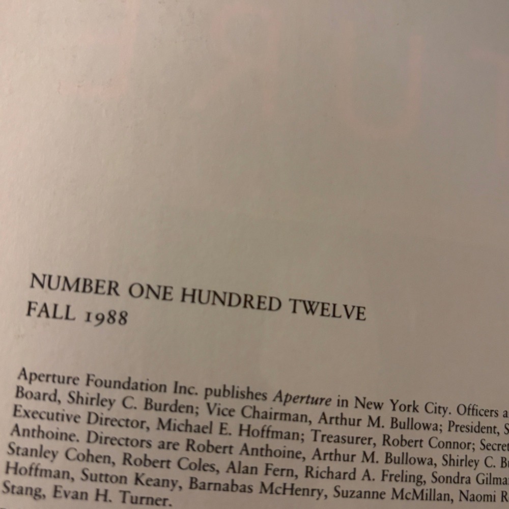 VTG Aperture Magazine Number 112 Fall 1988 Storyteller Photography Art Book VG - Picture 3 of 3
